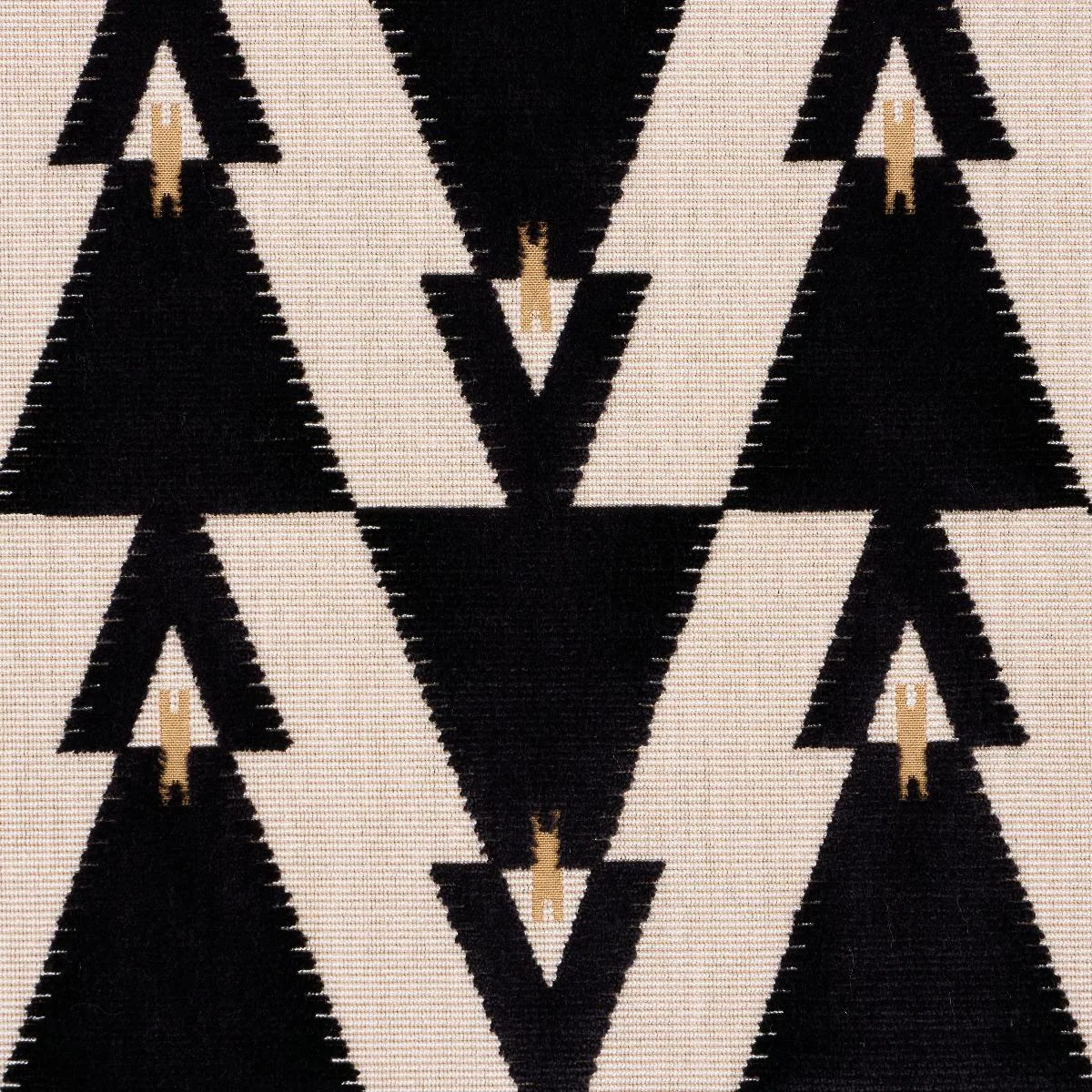 Schumacher 84121 Kalido Velvet Onyx fabric swatch