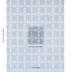 Schumacher 82080 Kalindi Embroidery Denim fabric swatch