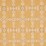 Schumacher 82082 Kalindi Embroidery Saffron fabric swatch