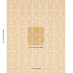Schumacher 82082 Kalindi Embroidery Saffron fabric swatch