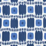 Schumacher 174403 Kandira Blues fabric swatch