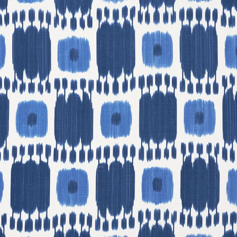 Schumacher 174403 Kandira Blues fabric swatch