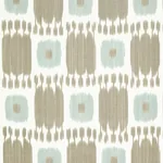Schumacher 174401 Kandira Greige fabric swatch