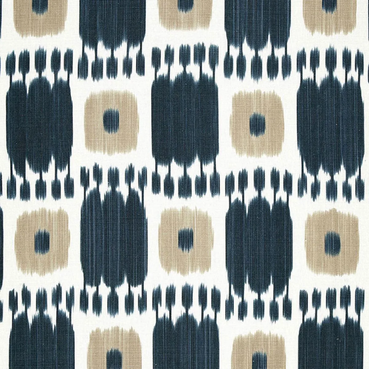 Schumacher 174402 Kandira Indigo fabric swatch
