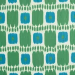 Schumacher 174405 Kandira Peacock fabric swatch
