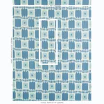Schumacher 174404 Kandira Sky fabric swatch
