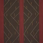 Schumacher 86701 Kapanga Embroidery Brown fabric swatch