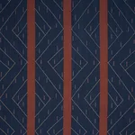 Schumacher 86702 Kapanga Embroidery Indigo fabric swatch
