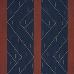 Schumacher 86702 Kapanga Embroidery Indigo fabric swatch