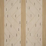 Schumacher 86700 Kapanga Embroidery Oat fabric swatch
