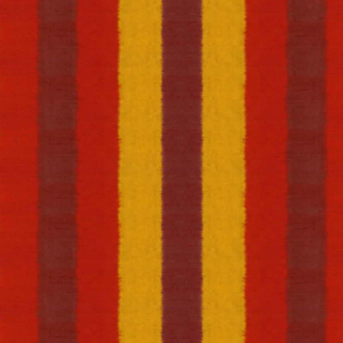Schumacher 54021 Kareena Ikat Stripe Henna fabric swatch
