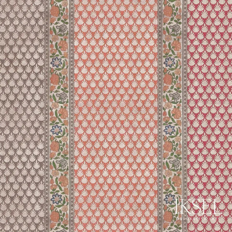 Schumacher RF919CS01 Kashan Stripe Original fabric swatch