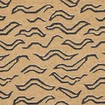 Schumacher 80680 Kata Camel With Black fabric swatch