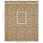 Schumacher 80680 Kata Camel With Black fabric swatch