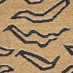 Schumacher 80680 Kata Camel With Black fabric swatch