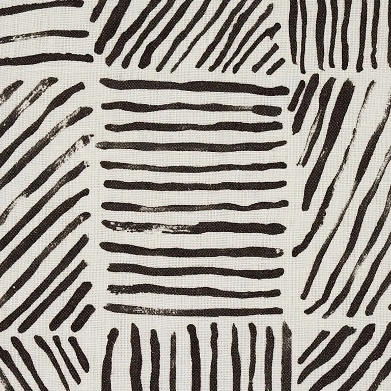 Schumacher 179900 Katama Black fabric swatch