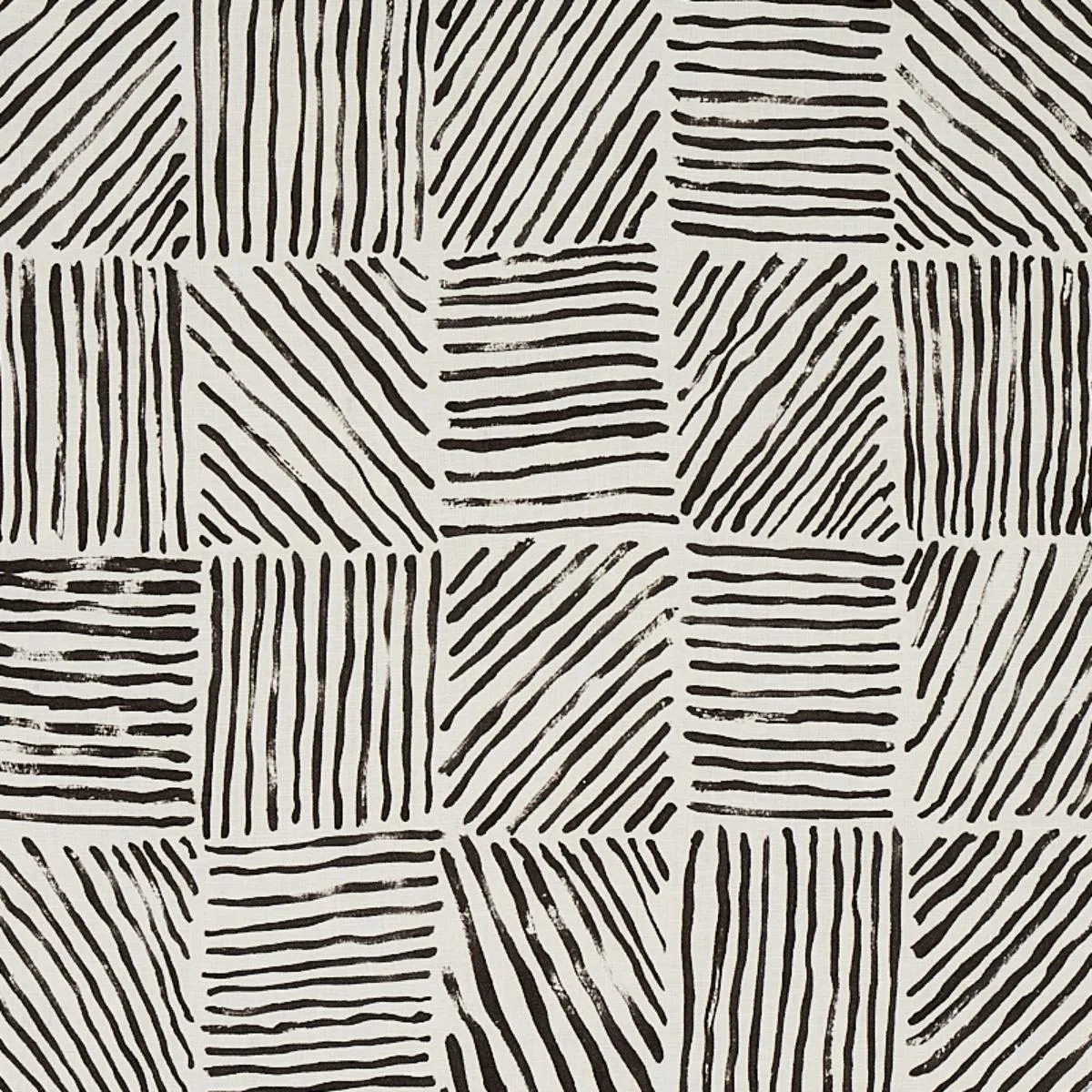 Schumacher 179900 Katama Black fabric swatch