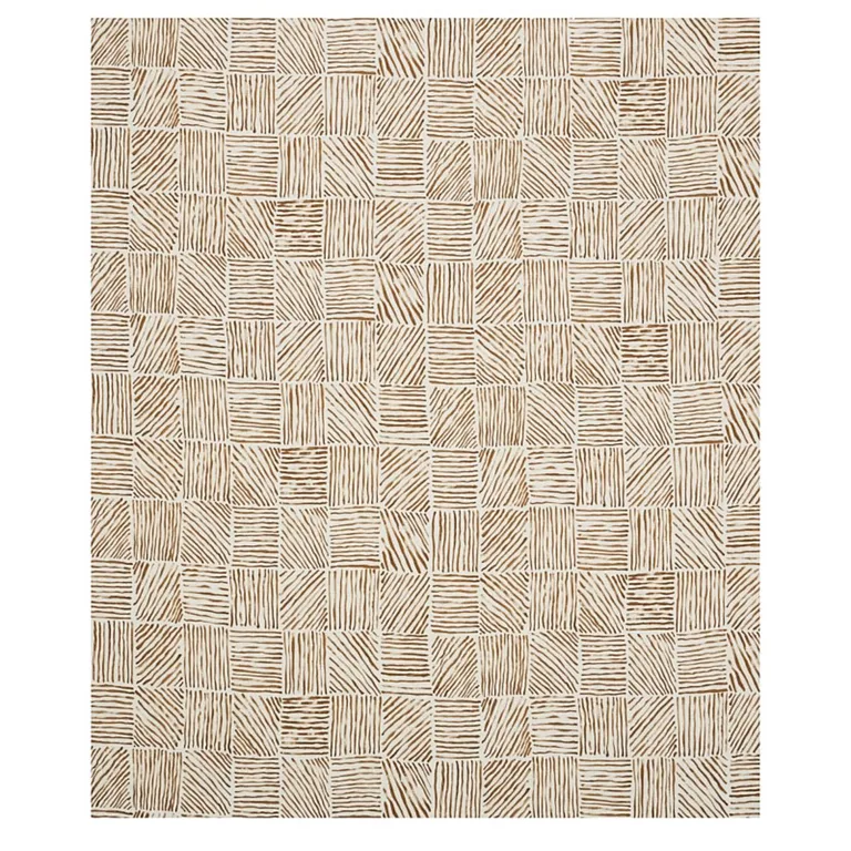 Schumacher 179902 Katama Caramel fabric swatch
