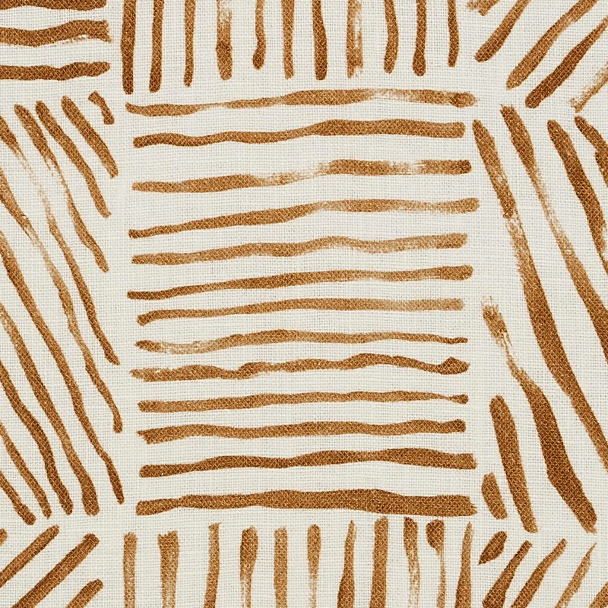 Schumacher 179902 Katama Caramel fabric swatch