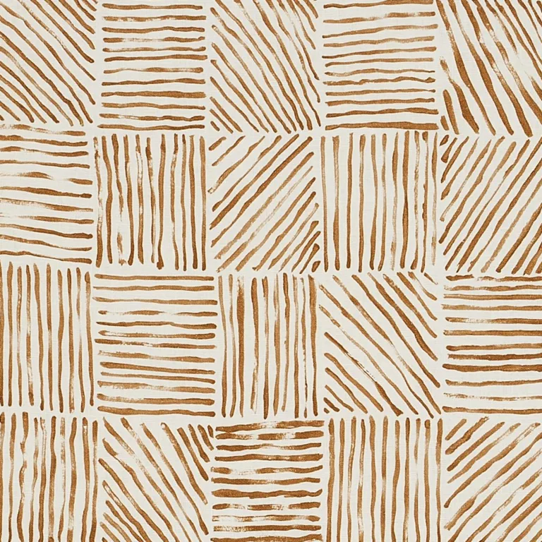 Schumacher 179902 Katama Caramel fabric swatch