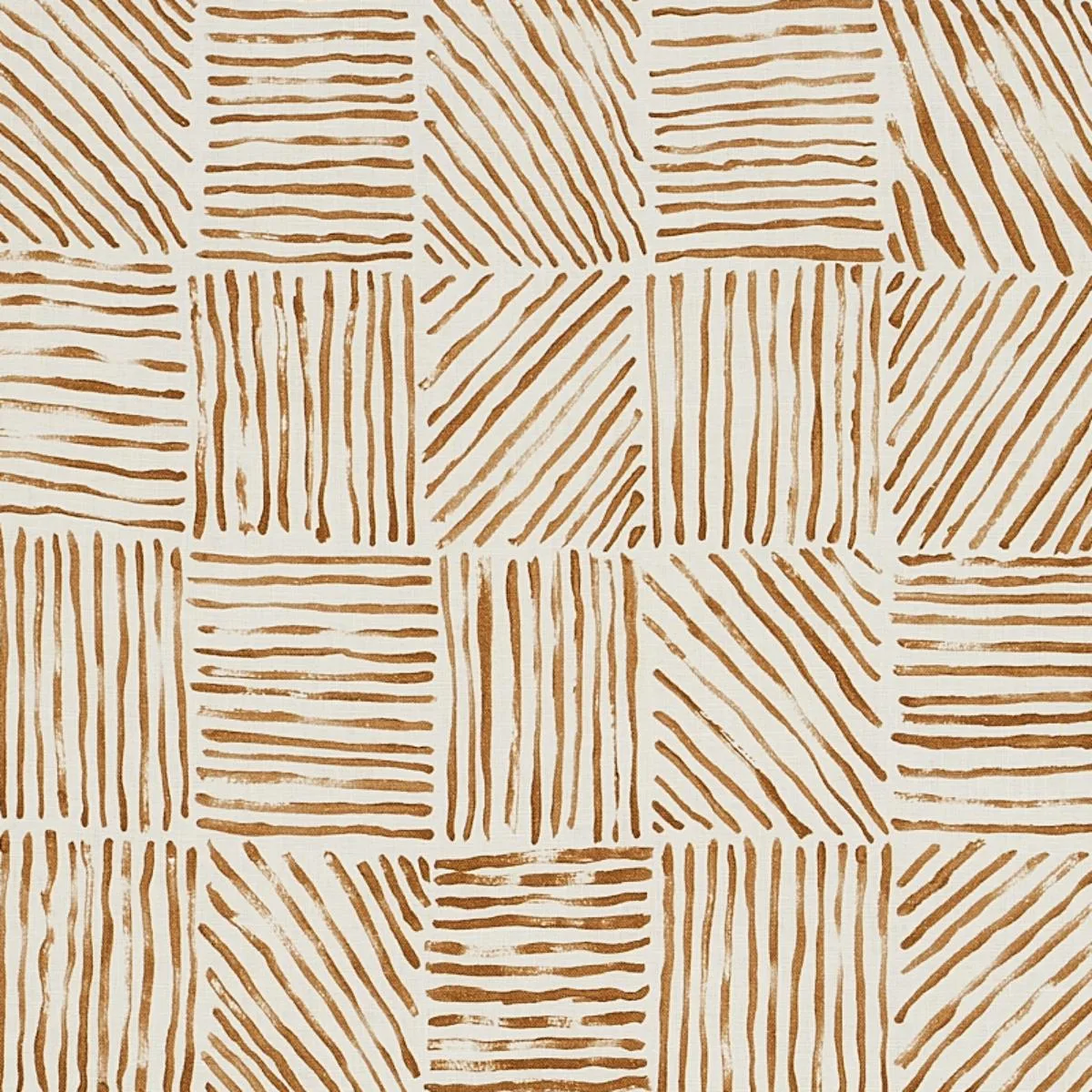 Schumacher 179902 Katama Caramel fabric swatch
