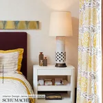 Schumacher 2620933 Katsugi Blues fabric swatch