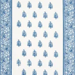 Schumacher 181330 Katsura Stripe Delft fabric swatch