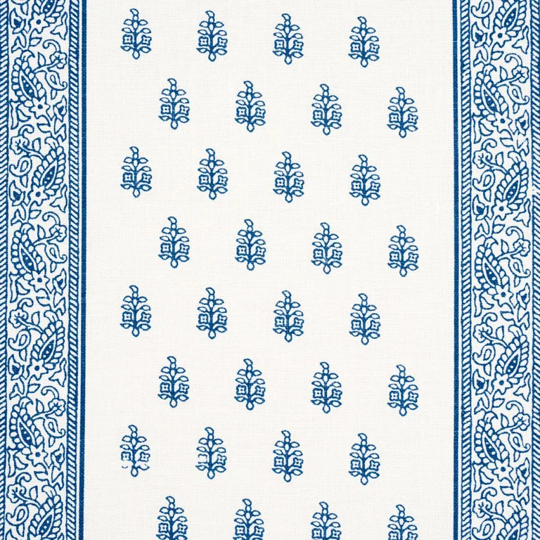 Schumacher 181330 Katsura Stripe Delft fabric swatch