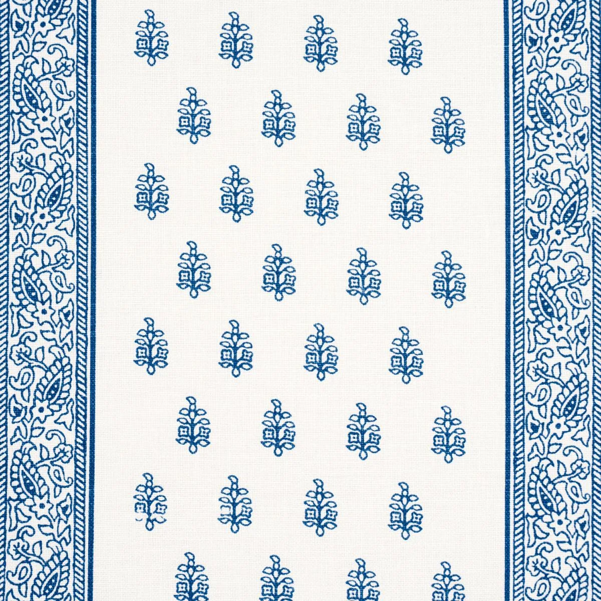 Schumacher 181330 Katsura Stripe Delft fabric swatch
