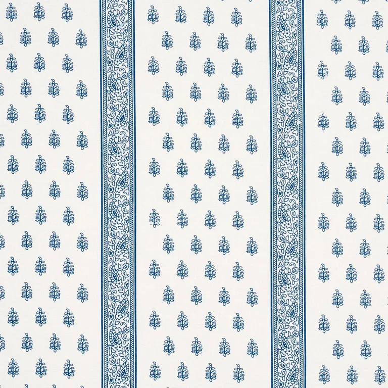 Schumacher 181330 Katsura Stripe Delft fabric swatch