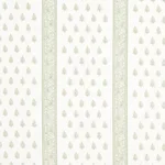 Schumacher 181332 Katsura Stripe Leaf fabric swatch