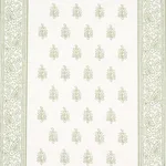 Schumacher 181332 Katsura Stripe Leaf fabric swatch