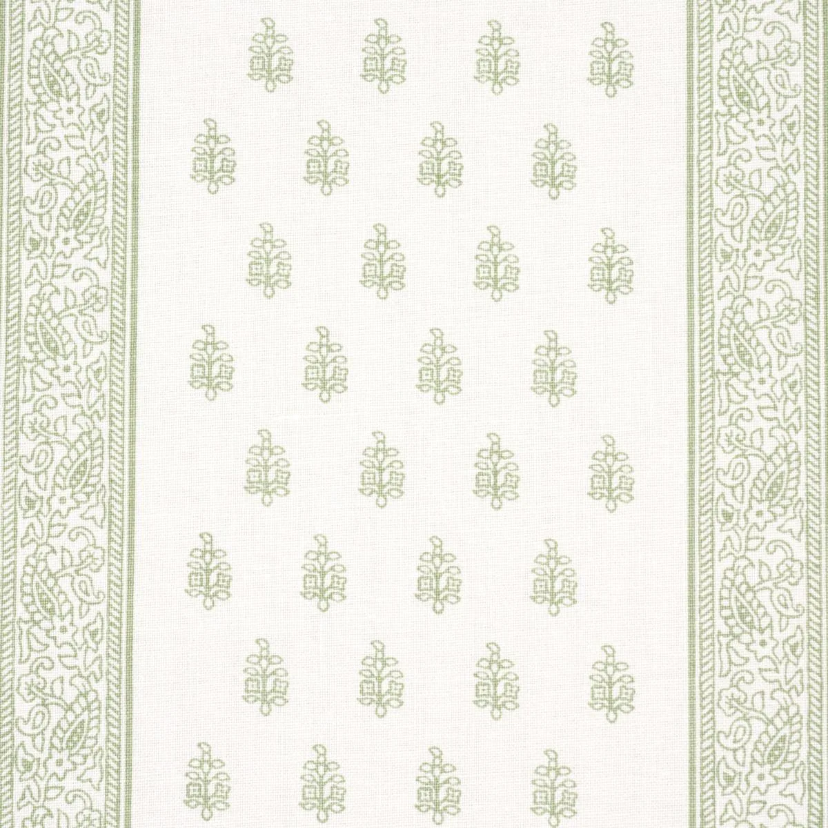 Schumacher 181332 Katsura Stripe Leaf fabric swatch