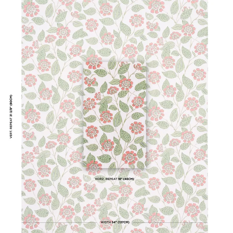 Schumacher 181000 Kava Cay Indoor/Outdoor Apricot fabric swatch