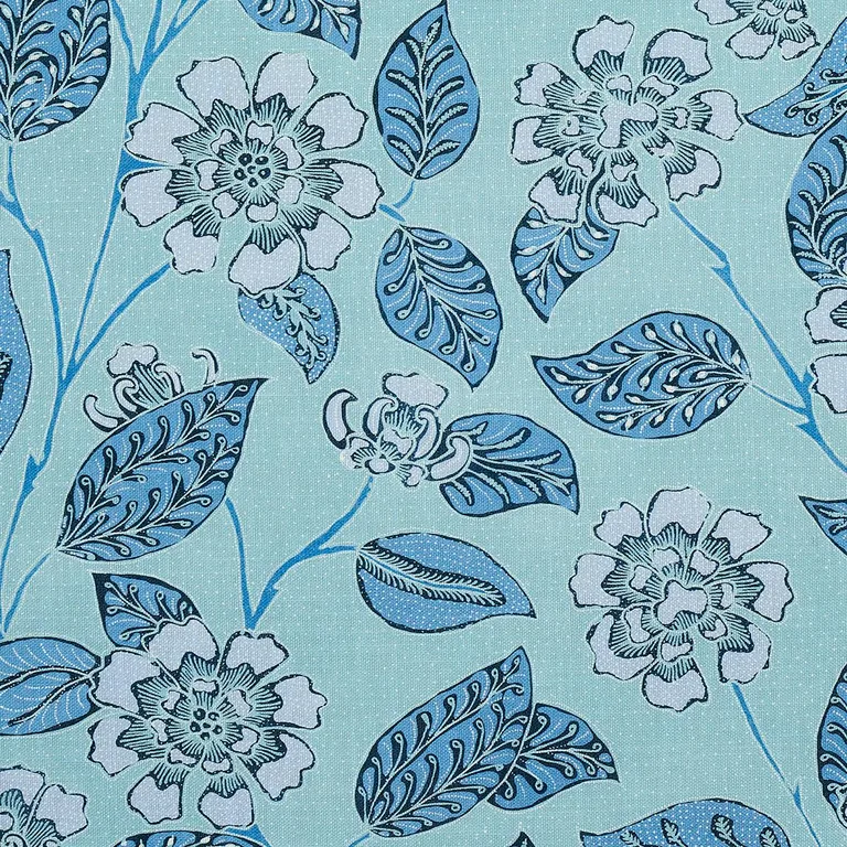 Schumacher 181001 Kava Cay Indoor/Outdoor Blues fabric swatch