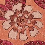 Schumacher 181002 Kava Cay Indoor/Outdoor Mango fabric swatch