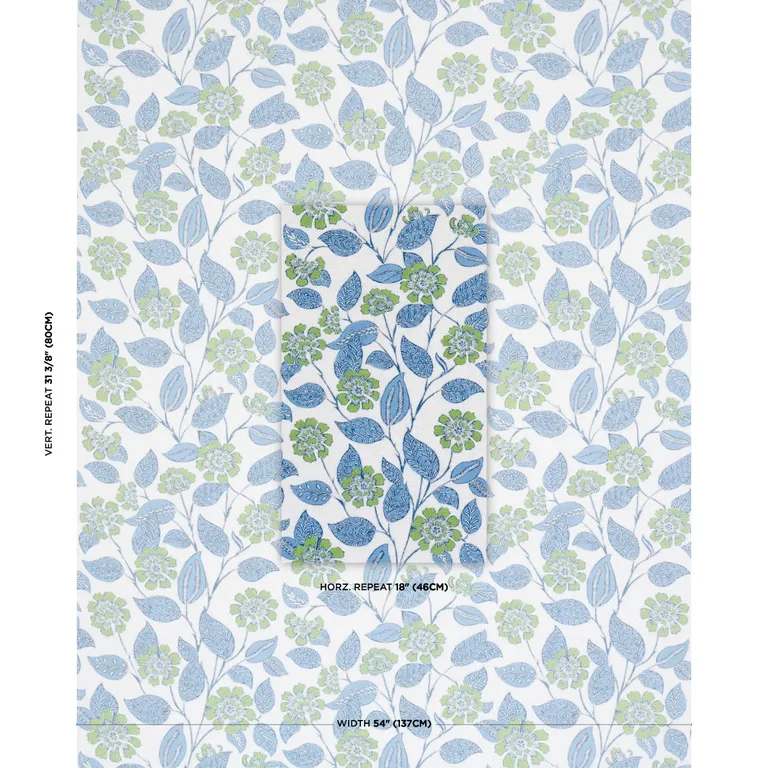 Schumacher 181004 Kava Cay Indoor/Outdoor Spring fabric swatch