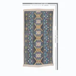 Schumacher 79260 Kaya Hand Woven Brocade Blue fabric swatch