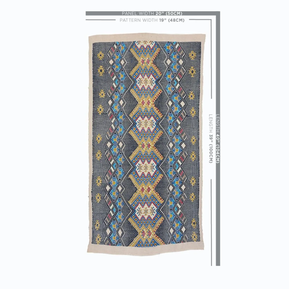 Schumacher 79260 Kaya Hand Woven Brocade Blue fabric swatch