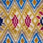 Schumacher 79260 Kaya Hand Woven Brocade Blue fabric swatch