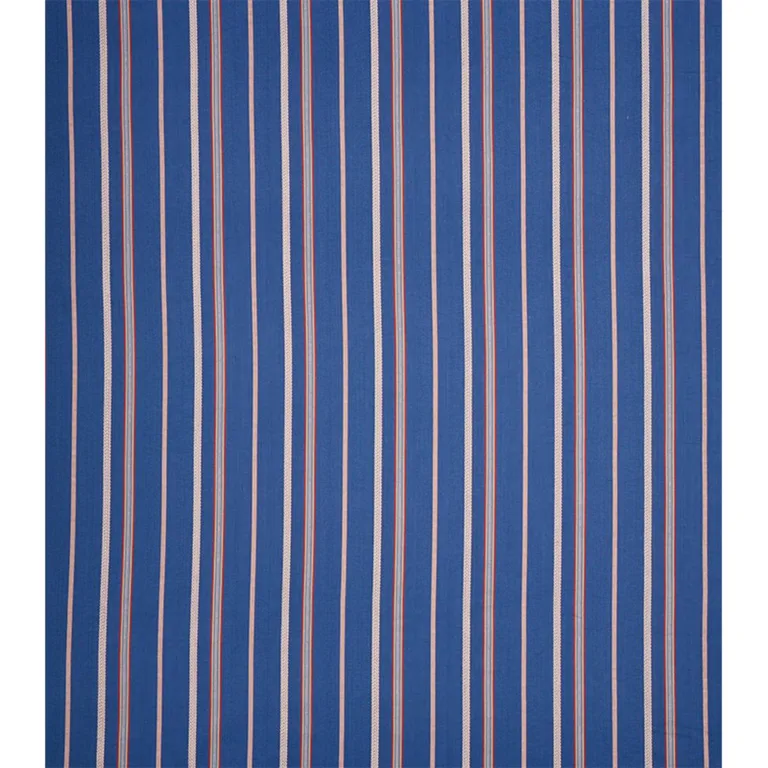 Schumacher 77451 Kayenta Stripe Blue fabric swatch