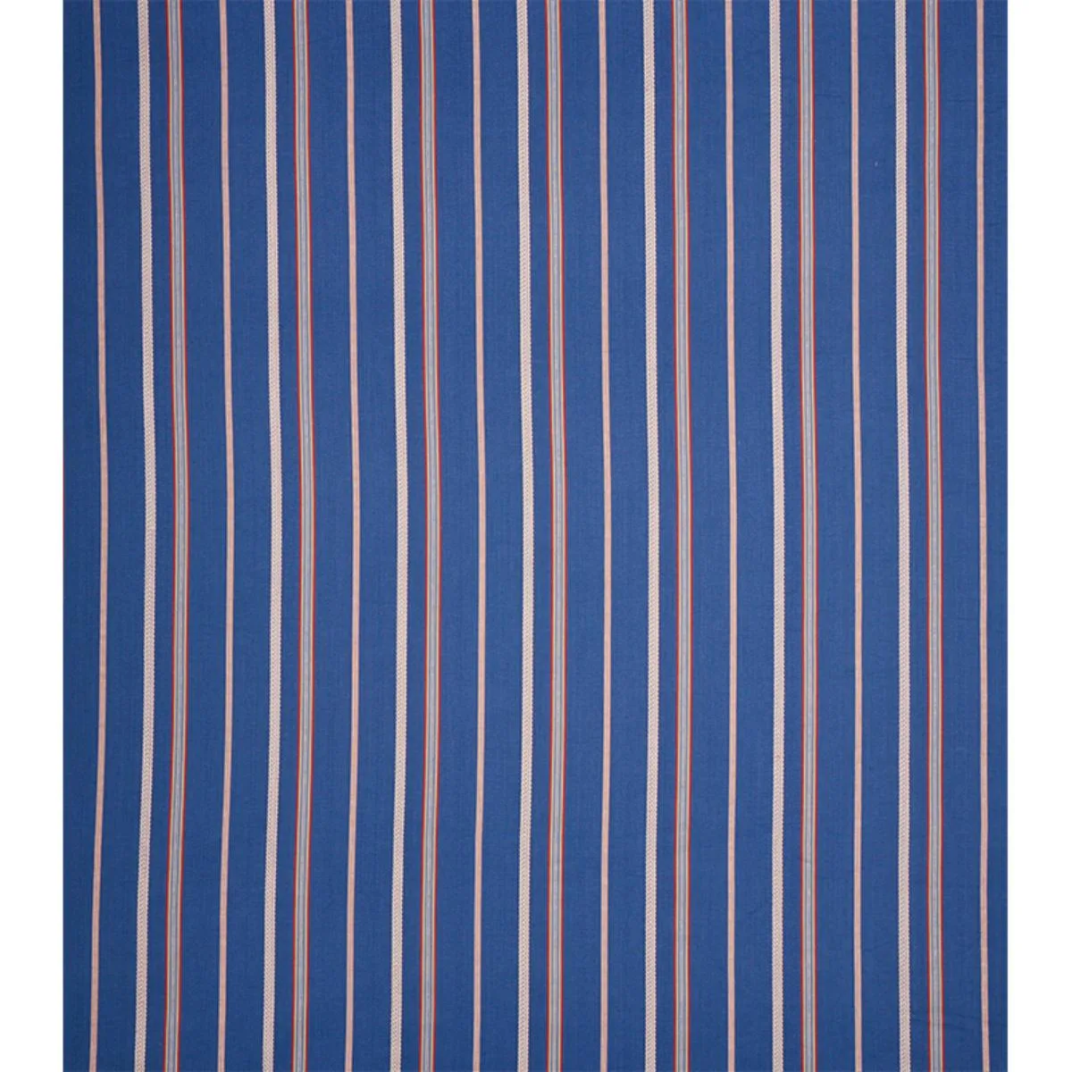 Schumacher 77451 Kayenta Stripe Blue fabric swatch