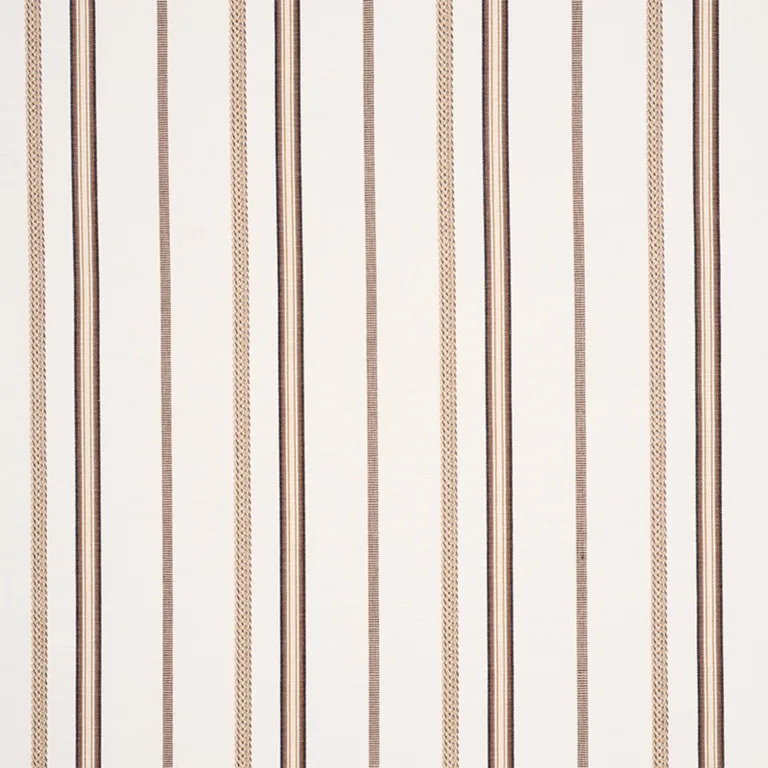 Schumacher 77450 Kayenta Stripe Neutral fabric swatch