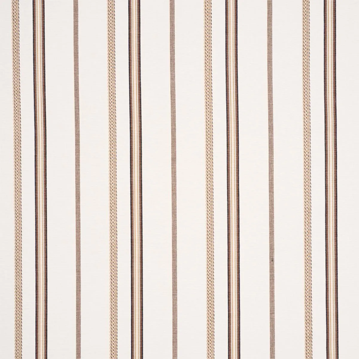 Schumacher 77450 Kayenta Stripe Neutral fabric swatch