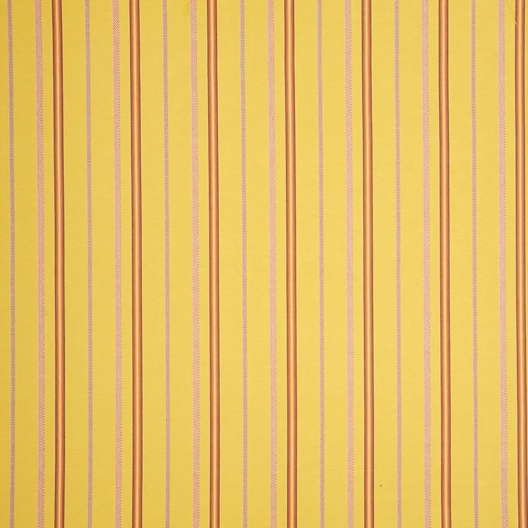 Schumacher 77452 Kayenta Stripe Yellow fabric swatch