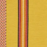 Schumacher 77452 Kayenta Stripe Yellow fabric swatch