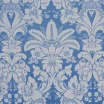 Schumacher 87093 Kennedy Damask Cobalt fabric swatch
