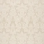 Schumacher 87092 Kennedy Damask Ivory fabric swatch