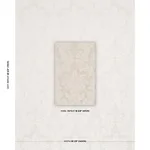 Schumacher 87092 Kennedy Damask Ivory fabric swatch
