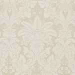 Schumacher 87092 Kennedy Damask Ivory fabric swatch
